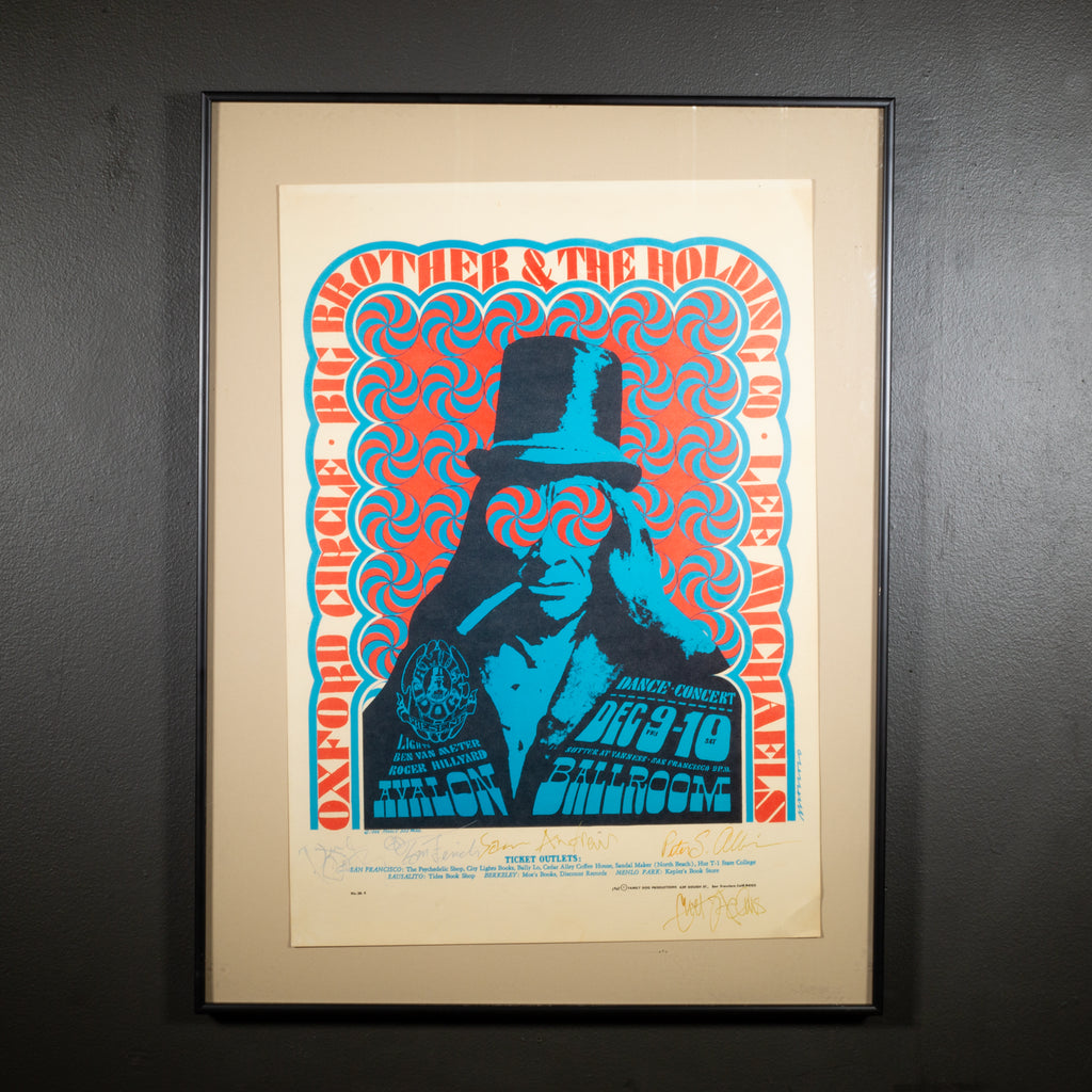 Original Big Brother & The Holding Company Concert Poster, 1966