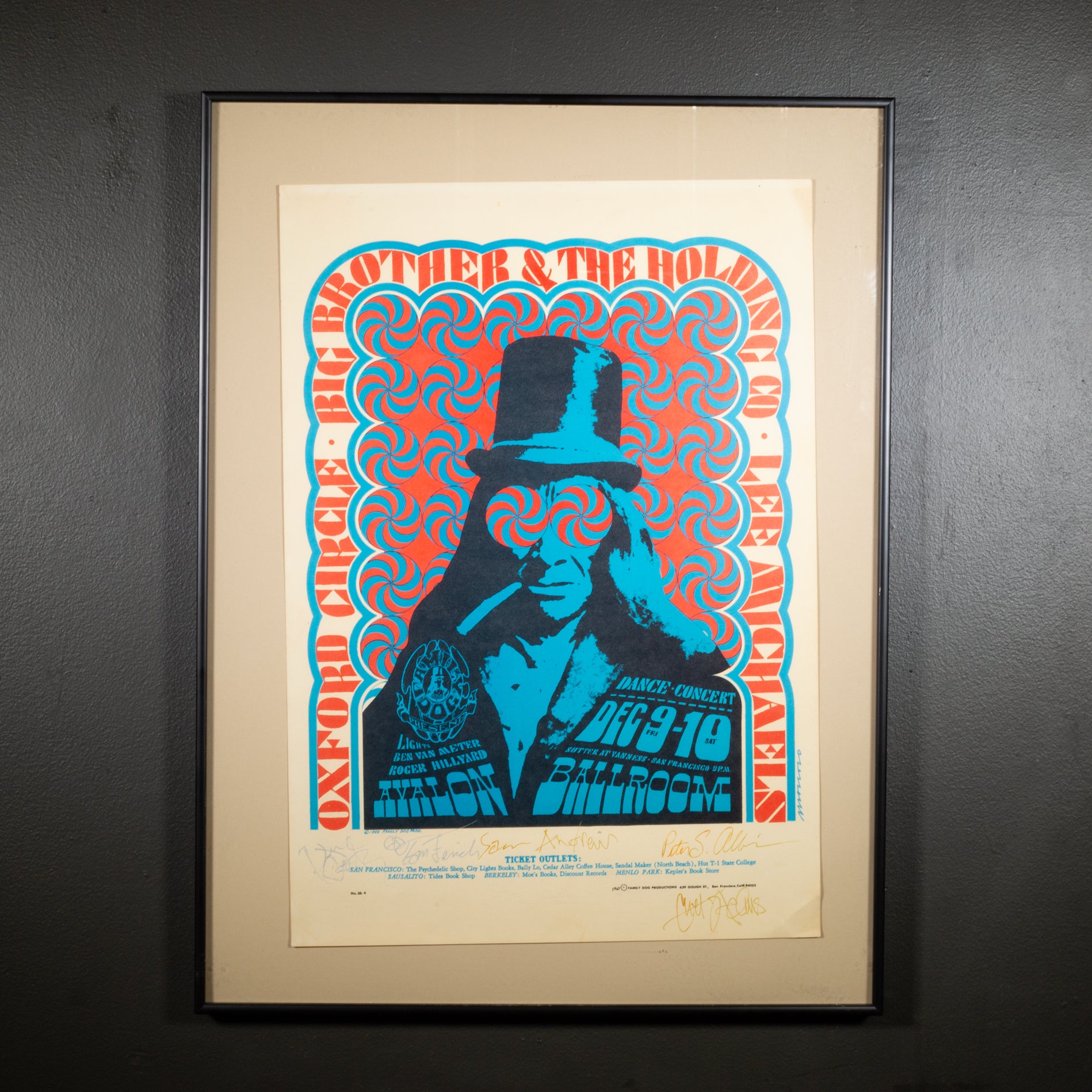 Tvorogov Brothers トヴォロゴフ ブラザーズ　版画 Original Big Brother & The Holding Company Concert Poster, 1966