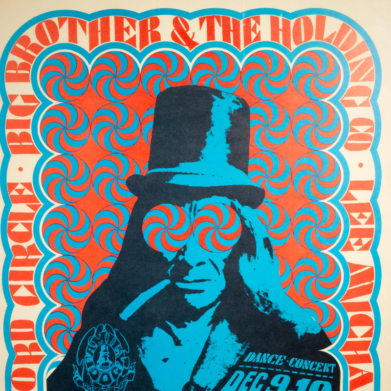 海外アーティストコンサートパンフレット Original Big Brother & The Holding Company Concert Poster, 1966