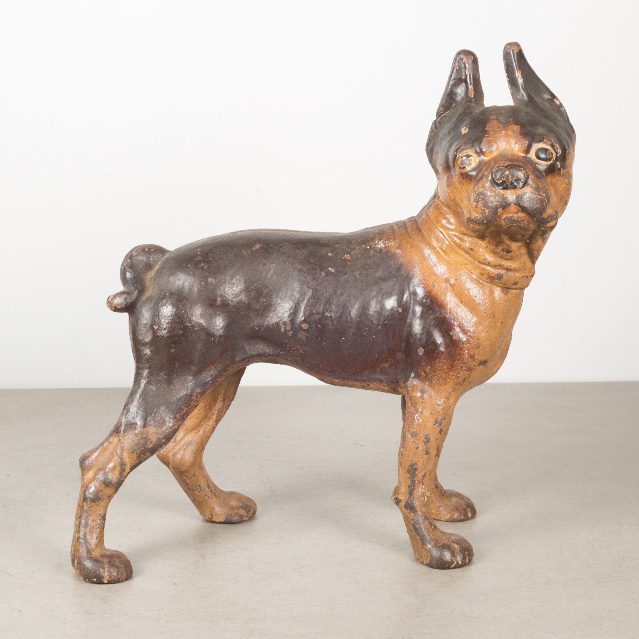 Vintage Cast iron Boston Terrier high quality door stopper