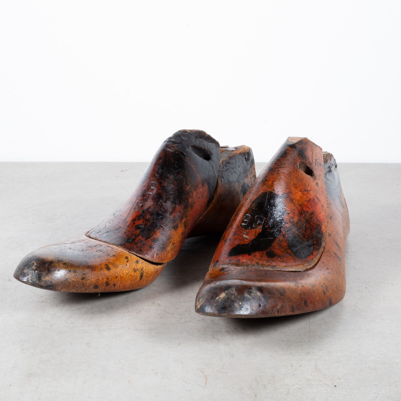 Pair Vintage Maple Size 8-1/2 C Triple A GEBL Industrial Shoe Factory