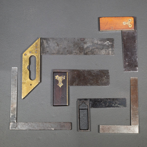 19th c. Bronze, Rosewood and Ebony Try Squares c.1850-1890