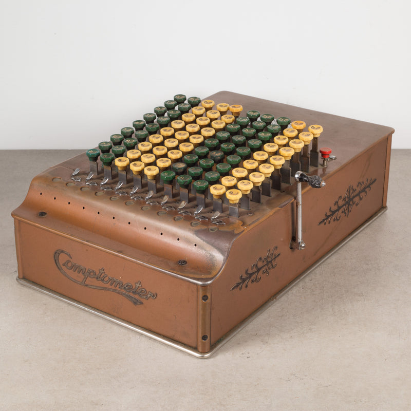 Early Comptometer Machine Early 19th-Early 20th c. Copper and Bakelite Adding Machine C.1887-1920 ...