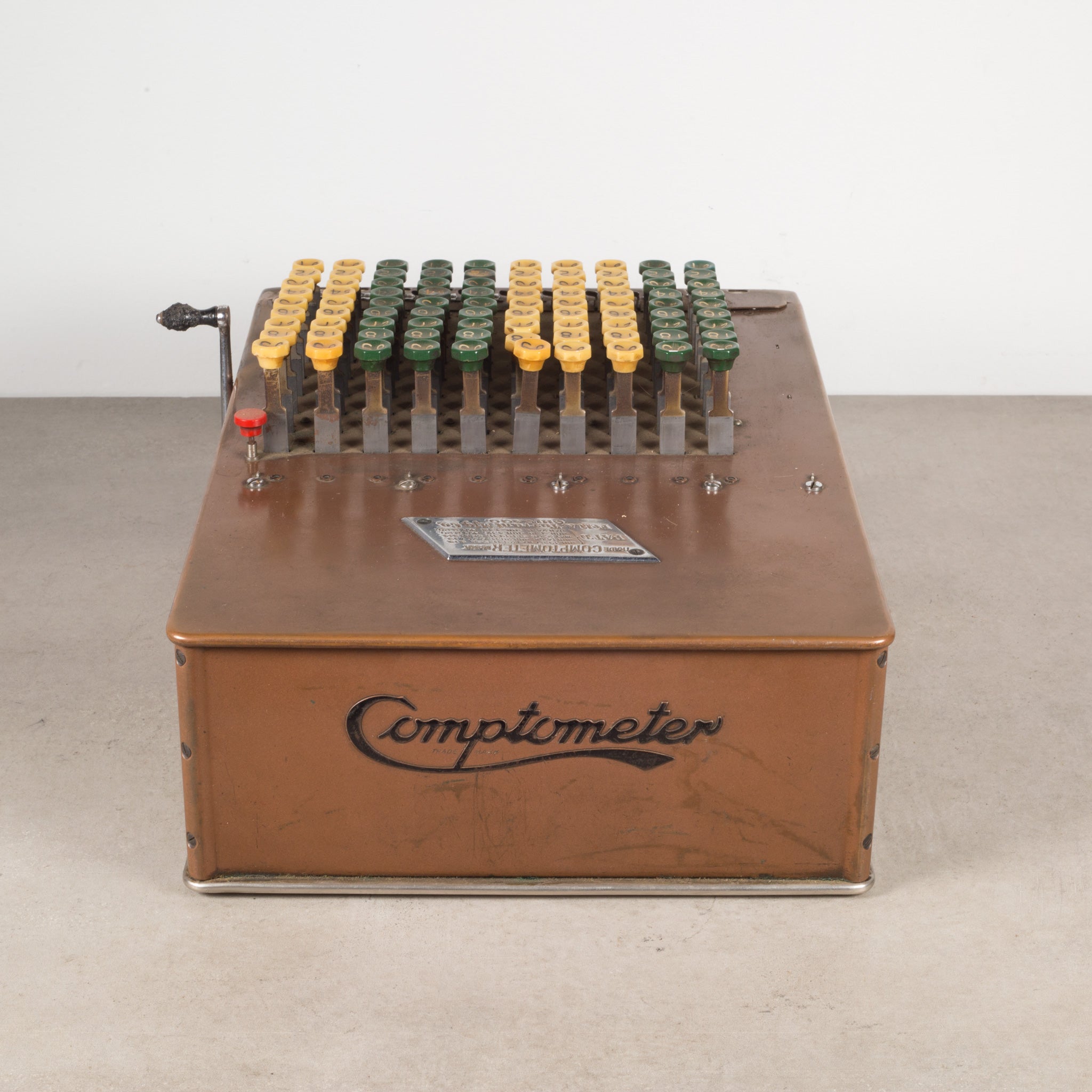Early Comptometer Machine Early 19th-Early 20th c. Copper and Bakelite Adding Machine C.1887-1920 ...
