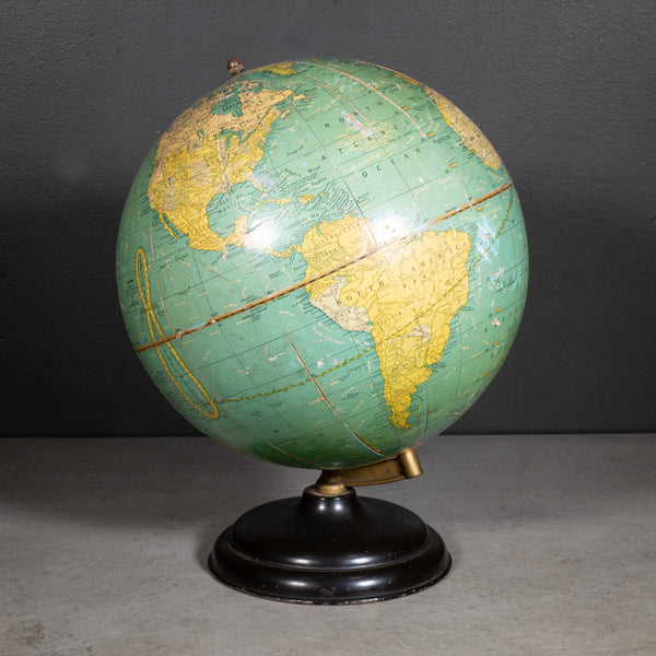 Antique Cram's 10 1/2 Inch Terrestrial Globe c.1930-1940