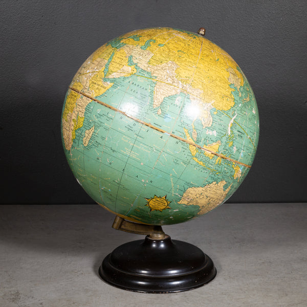 Antique Cram's 10 1/2 Inch Terrestrial Globe c.1930-1940