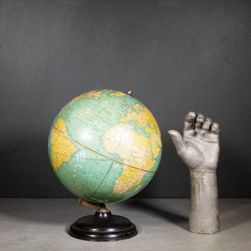Antique Cram's 10 1/2 Inch Terrestrial Globe c.1930-1940