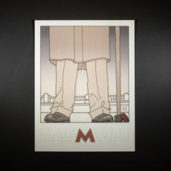 David Lance Goines for Peter Lorre "M" Poster 1982
