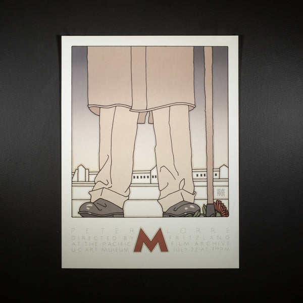 David Lance Goines for Peter Lorre "M" Poster 1982