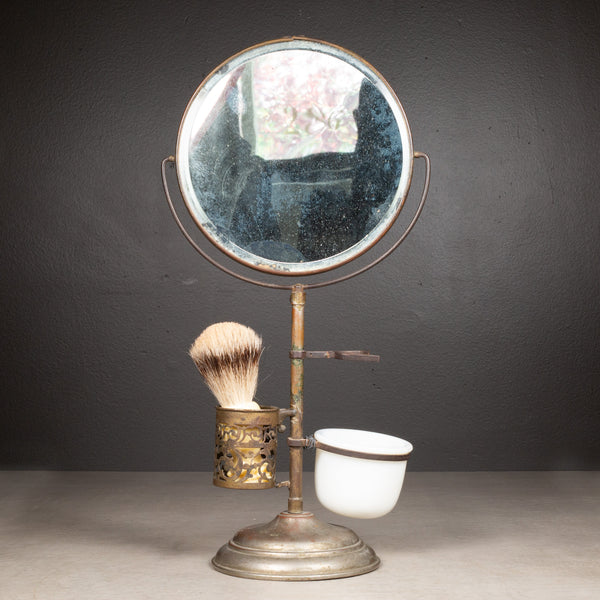 Early 20th c. Brass Plated Shaving Mirror Stand c.1920
