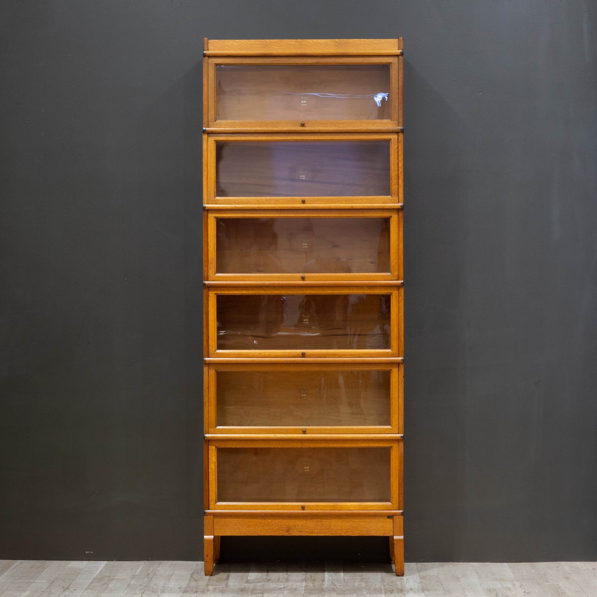 Office or Library Antique Stacking Bookcase Display Cabinet