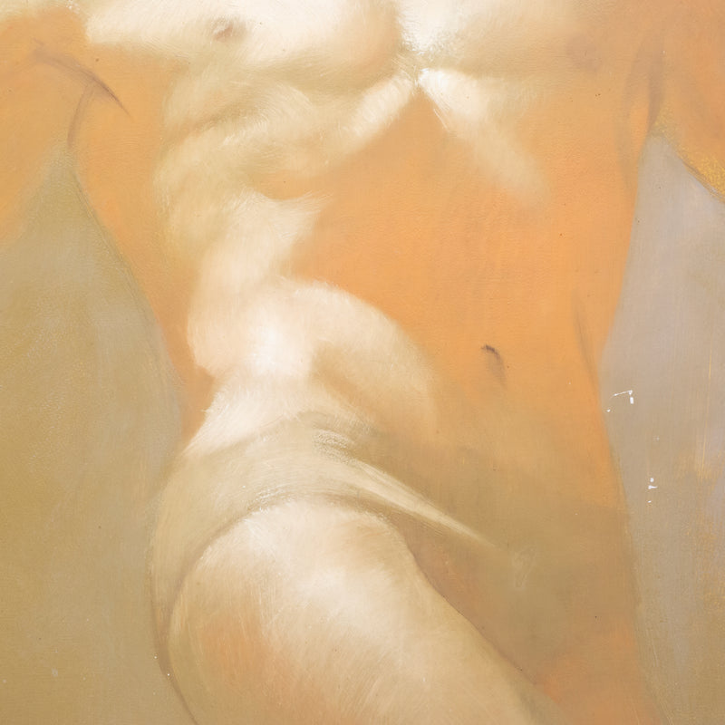 Early 20th c. Male Nude Oil Painting c.1934