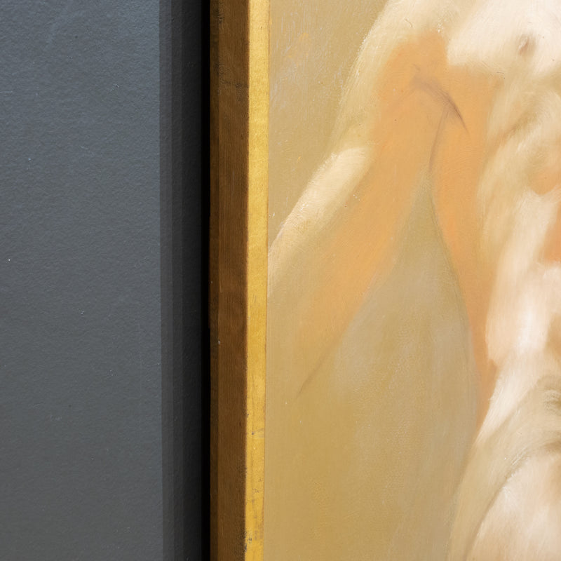 Early 20th c. Male Nude Oil Painting c.1934
