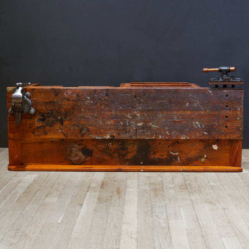 Early 20th c. Carpenter's Workbench with Drawers c.1930-1940