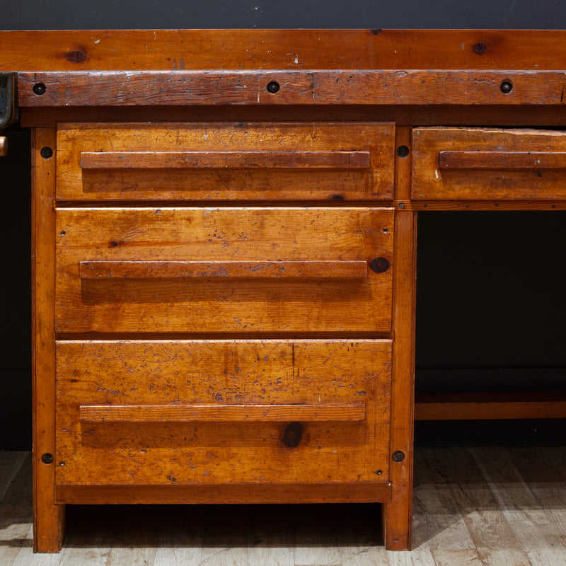 Early 20th c. Carpenter's Workbench with Drawers c.1930-1940