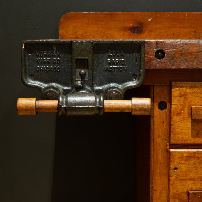 Early 20th c. Carpenter's Workbench with Drawers c.1930-1940