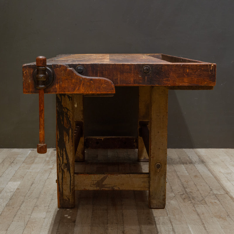 Antique Large Carpenter's Workbench c.1890-1900