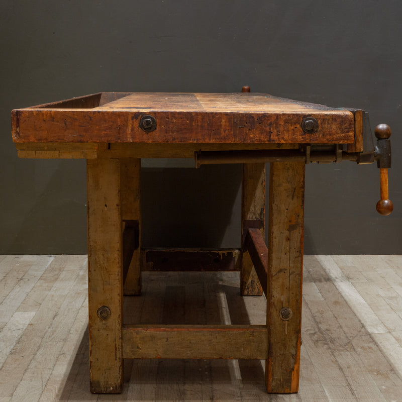 Antique Large Carpenter's Workbench c.1890-1900