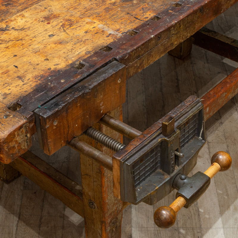 Antique c. Large Carpenter's Workbench c.1890-1900