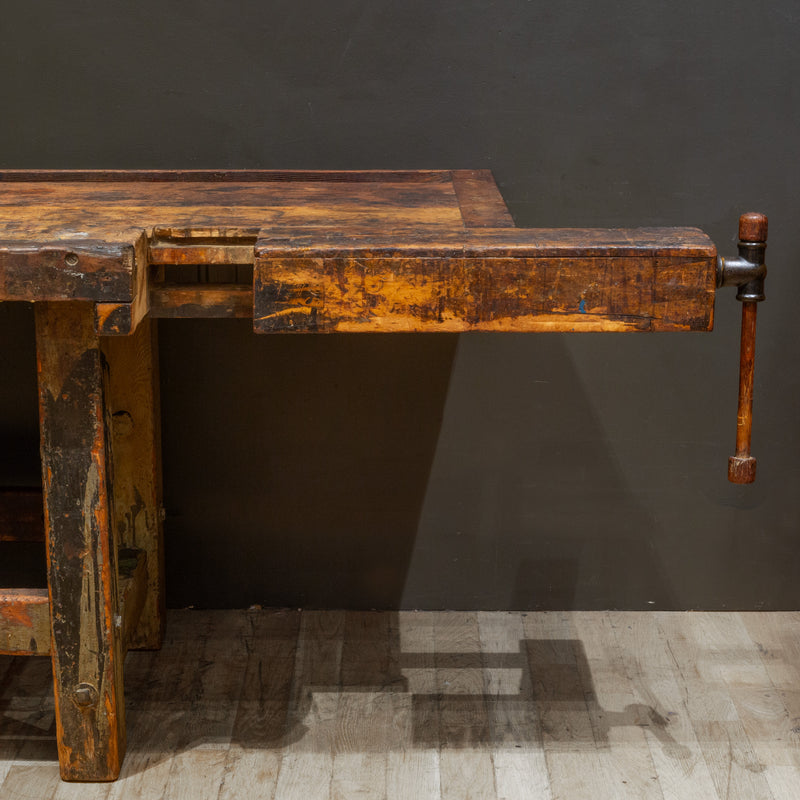 Antique Large Carpenter's Workbench c.1890-1900