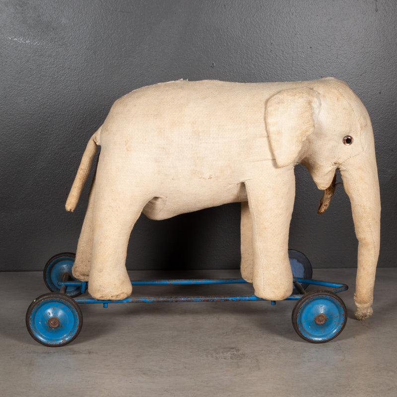 Early 20th c. French Elephant Pull Toy c.1920