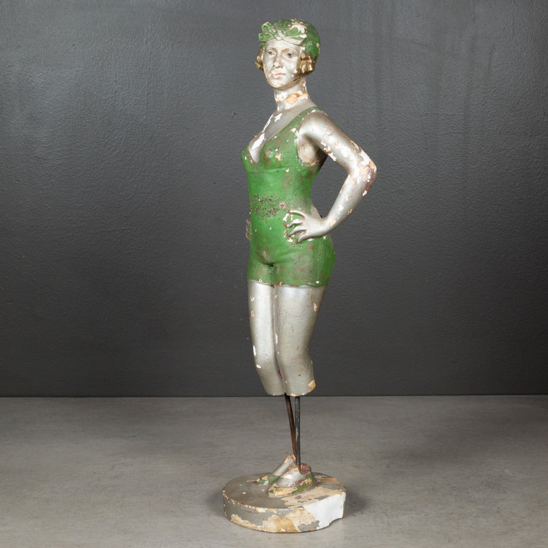 Early 20th c. Distressed Plaster Statue c.1920-1940