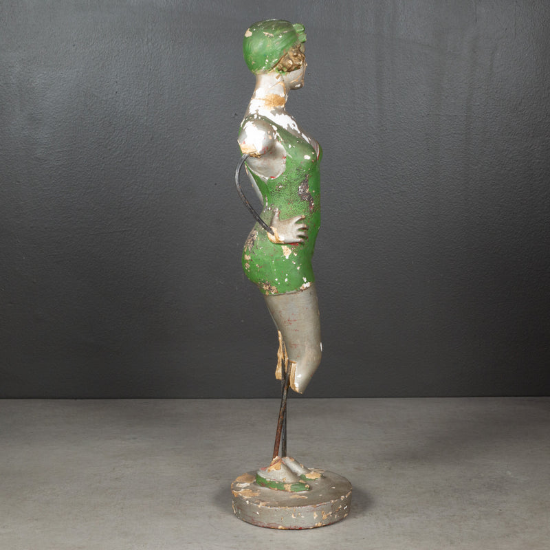 Early 20th c. Distressed Plaster Statue c.1920-1940