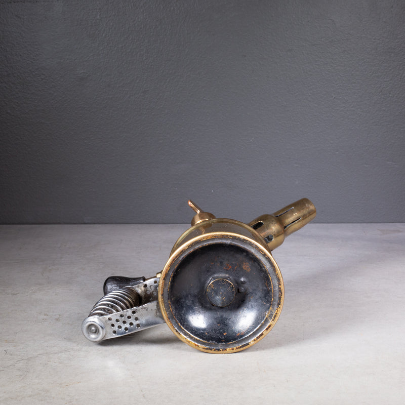 Antique Brass Three Crown's Plumber's Blowtorch c.1900, Made in Sweden