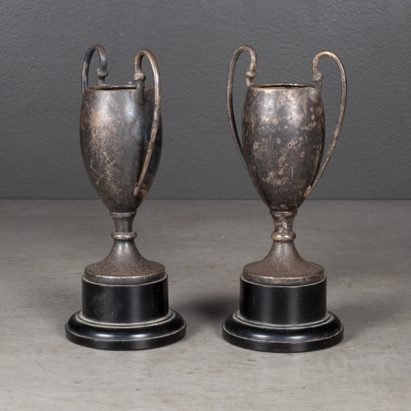 Pair of Antique Silver Plated Trophy c.1930