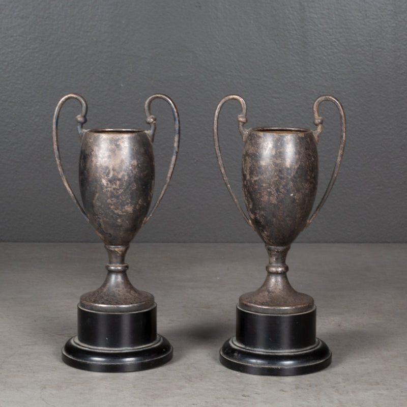 Pair of Antique Silver Plated Trophy c.1930