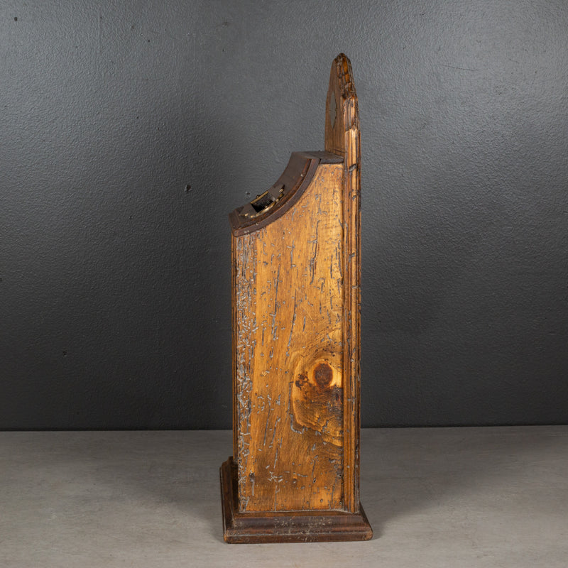 Early 20th c. Italian Wood and Brass Mailbox c.1920-1940