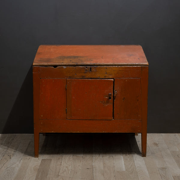 Early-Mid 19th c. Hand Painted Slant Cabinet c.1820-1840