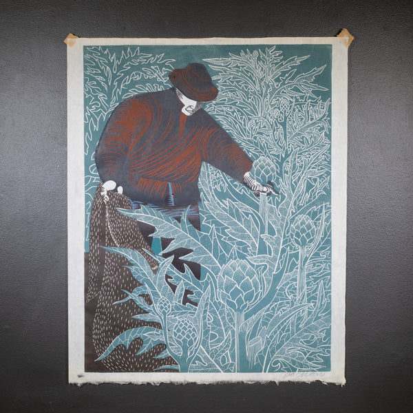 Emmy Lou Packard "Artichoke Pickers", Signed, 1950