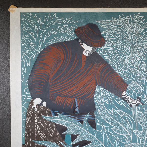 Emmy Lou Packard "Artichoke Pickers", Signed, 1950