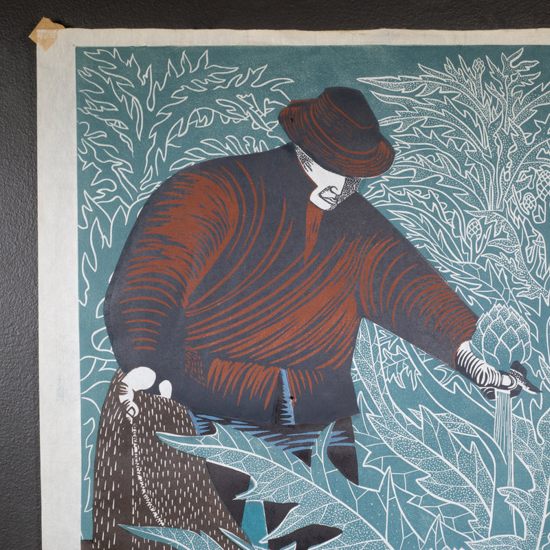 Emmy Lou Packard "Artichoke Pickers", Signed, 1950