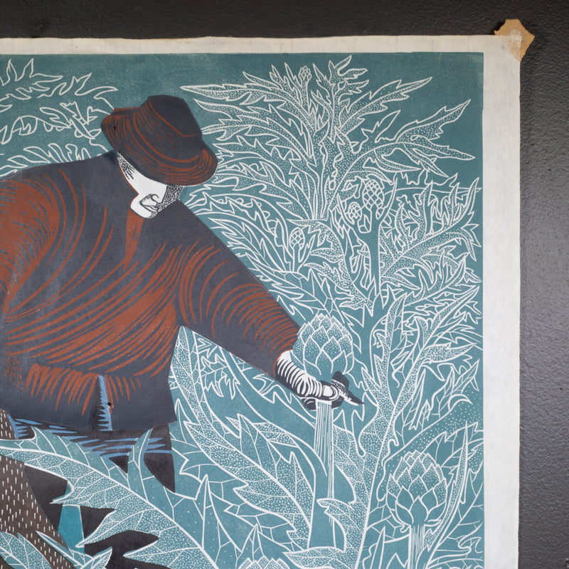 Emmy Lou Packard "Artichoke Pickers", Signed, 1950