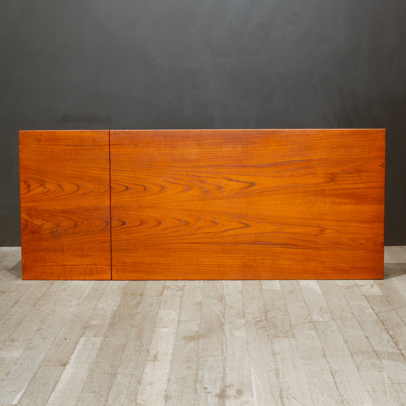 Mid-century Teak Expandable Desk with Sliding Drawers, Denmark c.1960