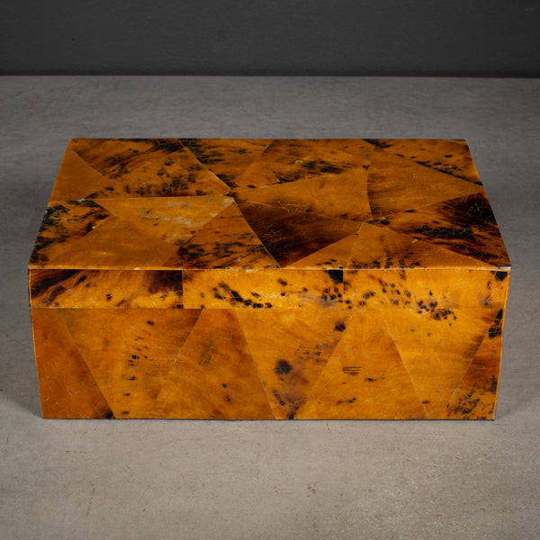 Faux Tortoise Shell Decorative Box