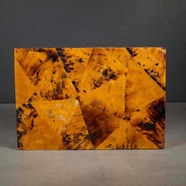 Faux Tortoise Shell Decorative Box