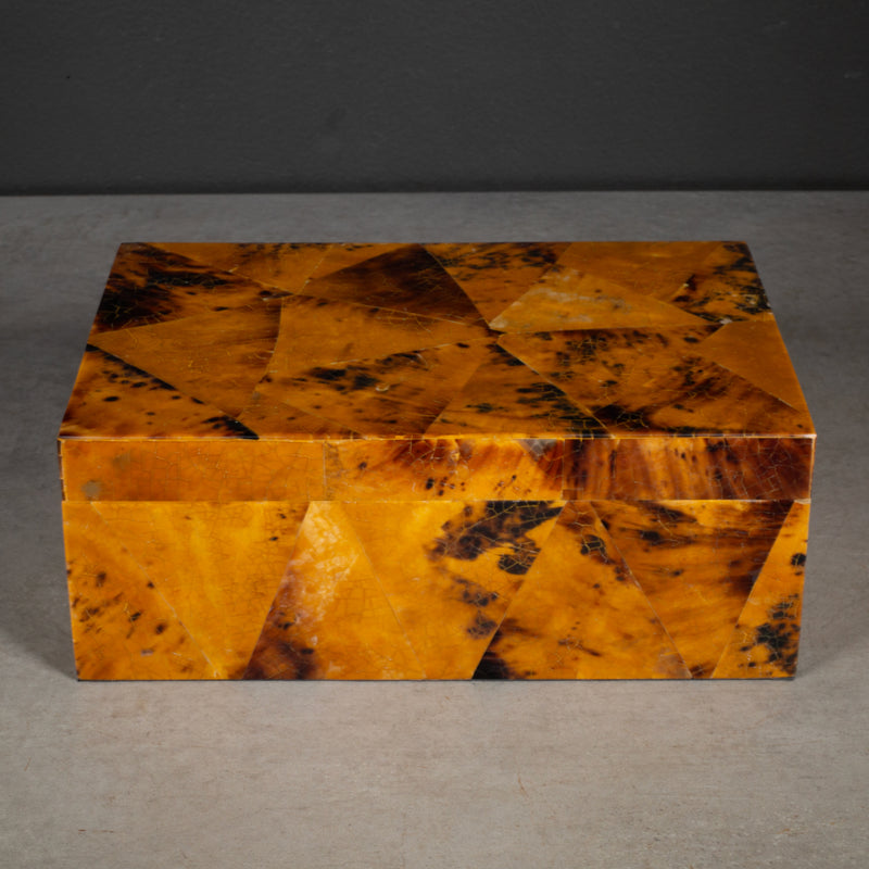 Faux Tortoise Shell Decorative Box