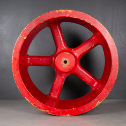 Early 20th c. Red Wooden Foundry Mold c.1900