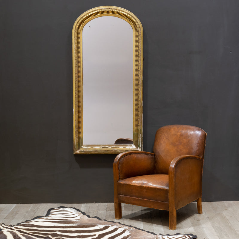 19th century French Louis Philippe mirror with gilt finish.