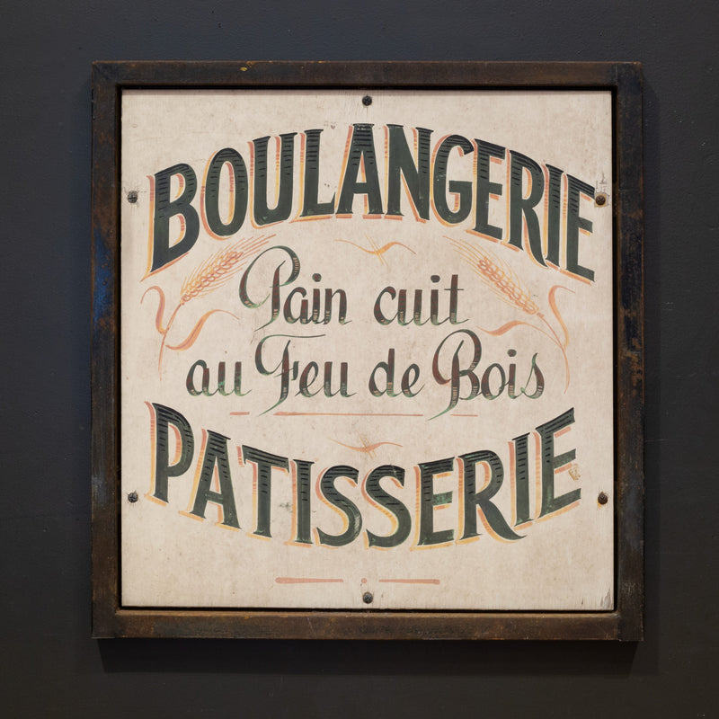 Vintage Hand Painted French Patisserie Sign c.1930-1940