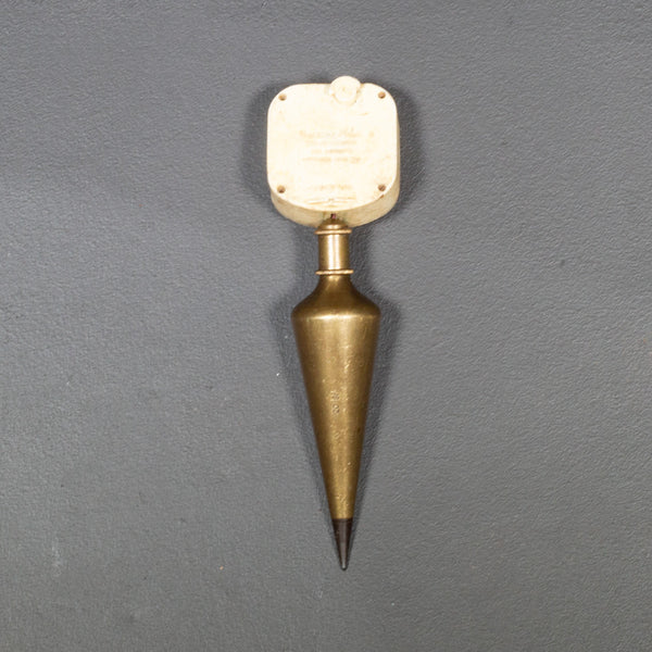 Solid Brass Plumb Bob c.1940