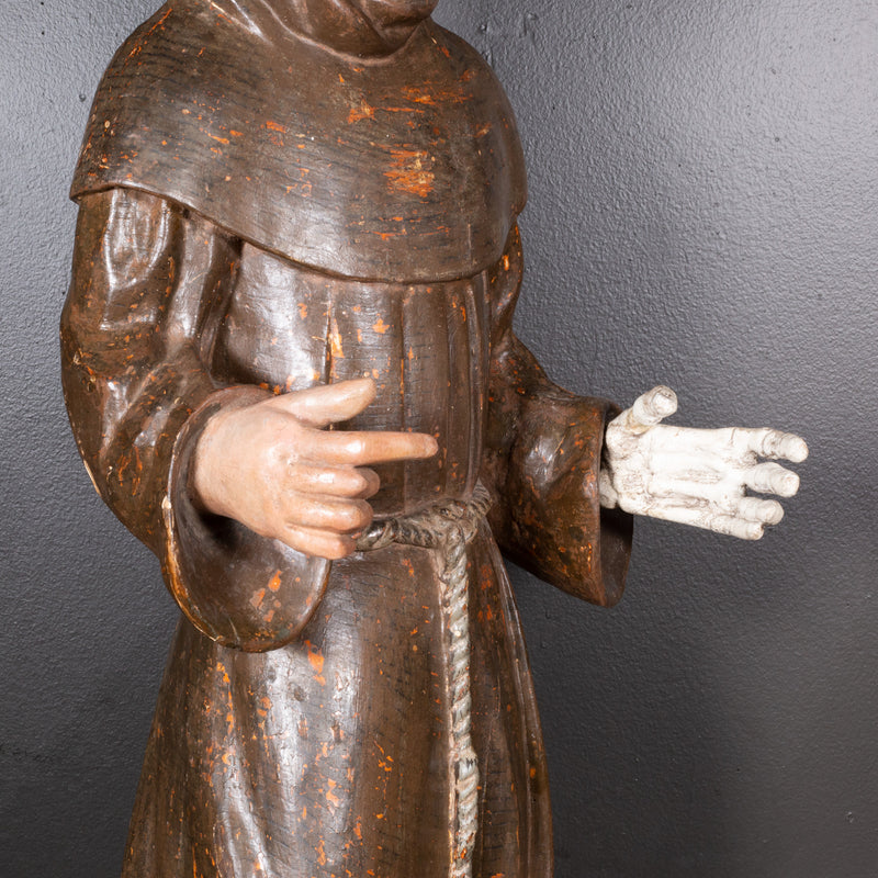 17th c. Large German Memento Mori Monk c.1600-1699