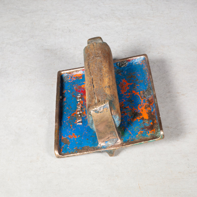 Antique Bronze Concrete Edger c.1920