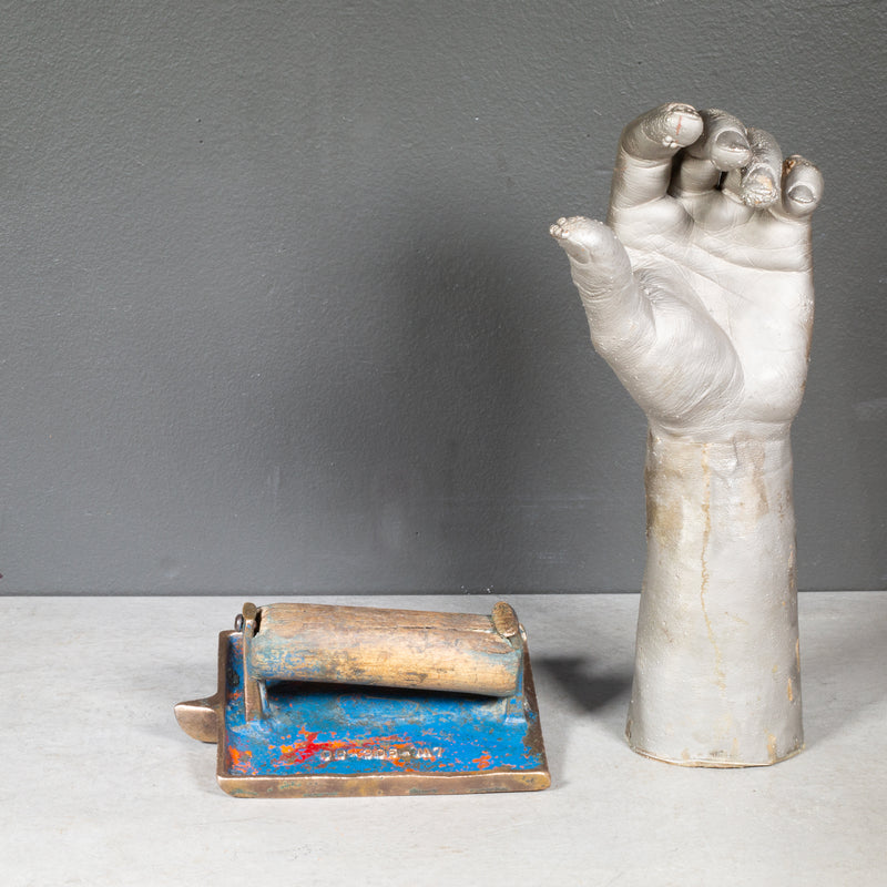 Antique Bronze Concrete Edger c.1920