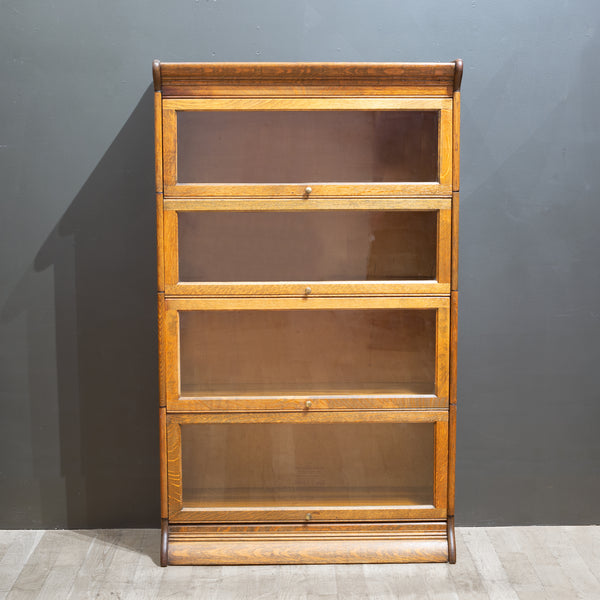 Late 19th c. Gunn Furniture Co. 4 Stack Lawyer's Bookcase c.1899