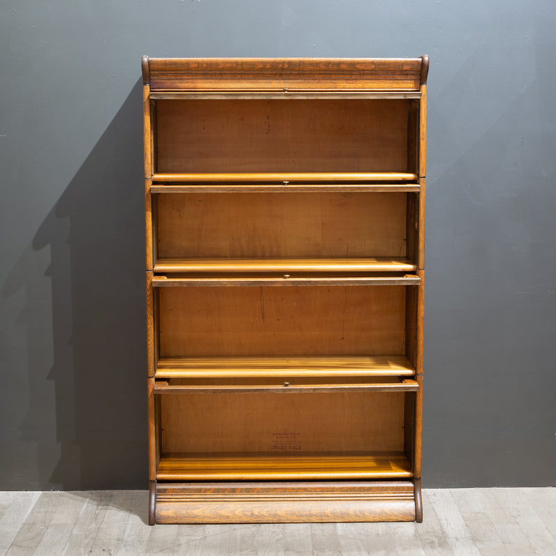 Late 19th c. Gunn Furniture Co. 4 Stack Lawyer's Bookcase c.1899