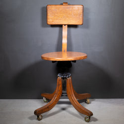19th c. Heywood Brothers & Wakefield Company Stenographer's Chair